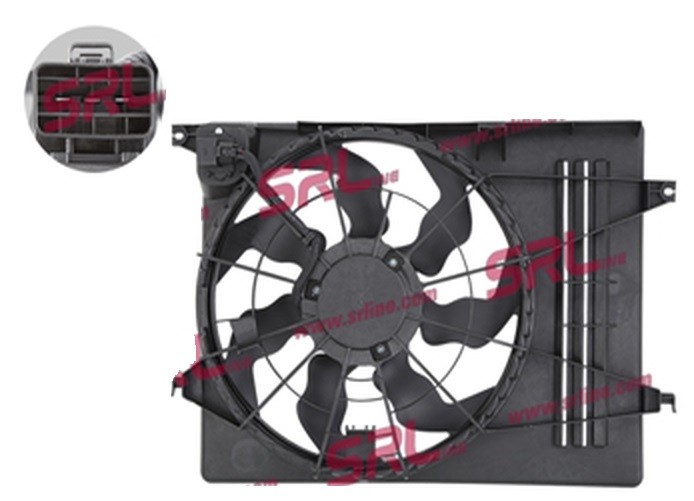 GMV radiator electroventilator Kia Sportage (JE), 2010-2015, Hyundai IX35 (LM), 2009-2015, motor 1.6, 2.0, benzina, 460 mm; 3 pini