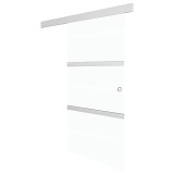 Cumpara ieftin Usa glisanta, argintiu, 90 x 205 cm, sticla ESG si aluminiu