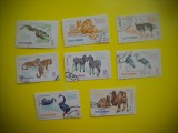 HOPCT LOT NR 289 GRADINA ZOOLOGICA BUCURES 1964-8 TIMBRE VECHI-STAMPILAT ROMANIA, Regi