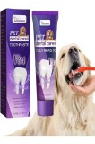 Pastă de dinți pentru animale de companie 60g, &icirc;ngrijire dentară pentru c&acirc;ini și pisici, elimină bl&acirc;nd tartrul, &icirc;mbunătățește igiena orală, Mai