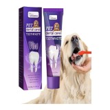 Pastă de dinți pentru animale de companie 60g, &icirc;ngrijire dentară pentru c&acirc;ini și pisici, elimină bl&acirc;nd tartrul, &icirc;mbunătățește igiena orală, Mai