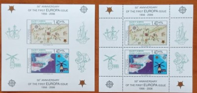 CIPRU-TURK-&amp;#039;&amp;#039;EU-CEPT-A50a. anivers&amp;#039;&amp;#039;- Colita DANT&amp;amp;NEDANT-MNH nestamp. foto