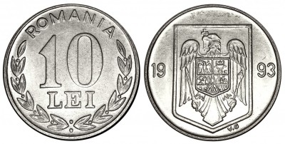 ROMANIA 10 LEI 1993 UNC NECIRCULATA foto