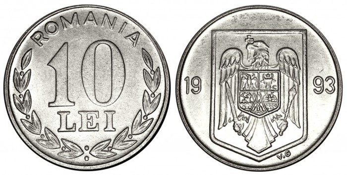 ROMANIA 10 LEI 1993 UNC NECIRCULATA