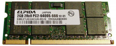 Memorie Laptop 2GB DDR2 PC2 6400S 800Mhz Elpida foto