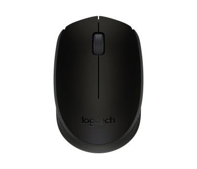 Mouse wireless logitech b170 optic interfata usb rezolutie 1000 dpi numar butoane 2/1 negru foto