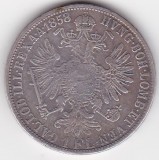 Moneda Argint Austria Ungaria 1 Florin 1858 E Alba Iulia - Colecție Numismatică