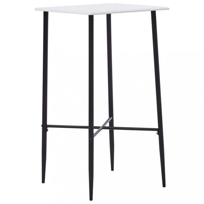 Gossi masa de bar, alb, 60 x 60 x 111 cm, mdf
