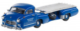 Macheta Oe Mercedes-Benz Transportor Auto Pentru Curse 1955 1:43 Albastru B66040569, Mercedes Benz