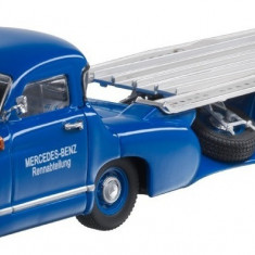 Macheta Oe Mercedes-Benz Transportor Auto Pentru Curse 1955 1:43 Albastru B66040569