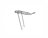 Portbagaj bicicleta, montare pe spate, compatibil cu roti 26 inch, argintiu