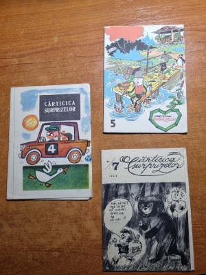 3 carti pt copii format mic - carticica surprizelor - anii &amp;#039; 60 - &amp;#039;70 foto