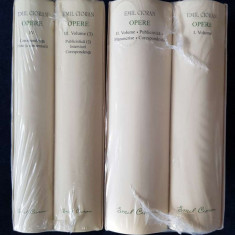 Emil Cioran – Opere I, II, III, IV (ed. lux, Academia Romana, 4 vol.)