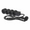 Bloc multipriza mobil 4x2P+T cablu 3m negru Legrand 694562