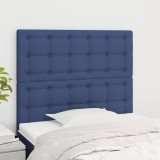 Cumpara ieftin Tăblii de pat, 2 buc, albastru, 100x5x78/88 cm, textil