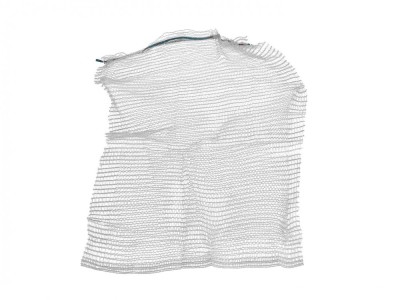 Set saci pentru depozitare cu cordon, 30 x 50 cm, capacitate 5 kg, alb, 100 bucati, Geko G71980A foto
