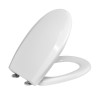 Capac WC din duroplast, Kadda Uniset D3, alb, inchidere soft close, universal, 370 x 435/443 mm