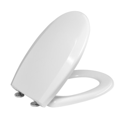 Capac WC din duroplast, Kadda Uniset D3, alb, inchidere soft close, universal, 370 x 435/443 mm foto