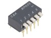 Comutator DIP-SWITCH C&amp;K BPA05B, 5 sectiuni, ON-OFF, Montare THT, SPST, Nichelata/Aurita