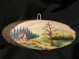 arta / vintage / design - Pictura in ulei pe lemn semnata R.G. mijlocul sec XX !