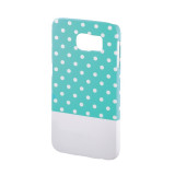 Carcasa Lovely Dots Samsung Galaxy S6 Hama, Verde/Alb, Plastic