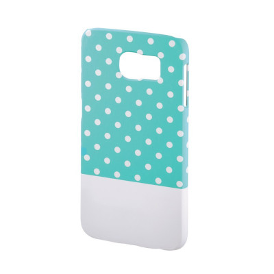 Carcasa Lovely Dots Samsung Galaxy S6 Hama, Verde/Alb foto