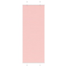 vidaXL Jaluzea plisată roz 75x200 cm Lățime țesătură 74,4cm poliester 4015461