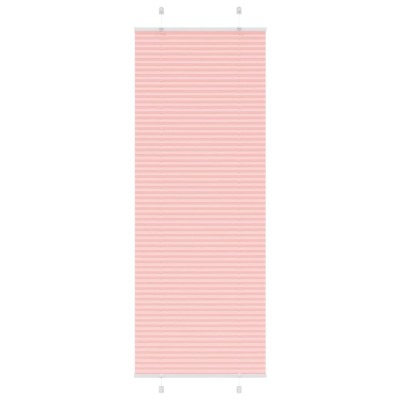 vidaXL Jaluzea plisată roz 75x200 cm Lățime țesătură 74,4cm poliester 4015461 foto