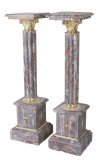 Set doua piedestaluri baroc din marmura BAR130