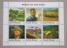 BLOC MNH 6 VALORI GUINEA-BISSAU-PICTURI VAN GOGH foto