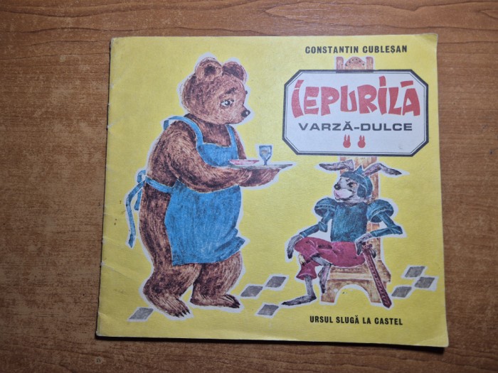 carte pentru copii - iepurila varza dulcea - din anul 1984