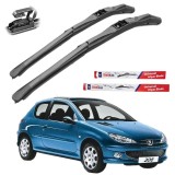 Cumpara ieftin Stergatoare Parbriz Hybrid Peugeot 206 (1998-2012) TeamCar&reg; - Set Fata 22+16 Inch Prindere U