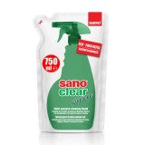 Rezerva solutie geamuri Sano Clear Green, 750 ml