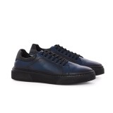 Sneakers barbati albastri din piele SK01