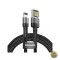 Cablu Date si Incarcare USB-A - Lightning Baseus Cafule 18W 2m Gri CALKLF-HG1