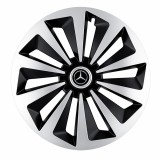 Set 4 capace roti Fox Gri-Negru R16 Compatibil Cu Mercedes