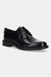 HUGO pantofi de piele Lysander culoarea negru, 50548654