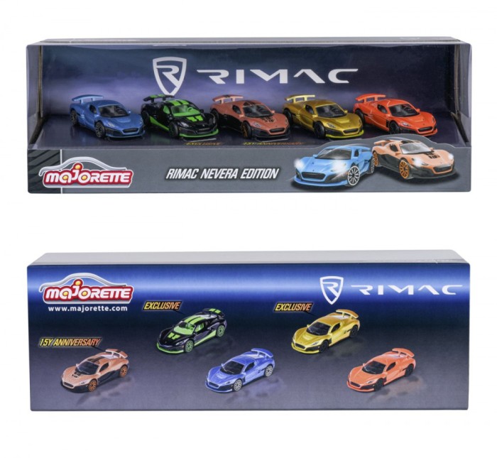 MAJORETTE SET 5 MASINUTE RIMAC NEVERA EDITION GIFTPACK SuperHeroes ToysZone
