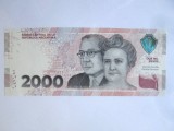 Argentina 2000 Pesos 2023 UNC,bancnota comemorativa