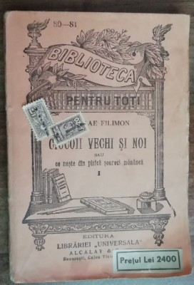 myh 61 2 - Biblioteca pt toti - 80 - 81 - Nicolae Filimon - Ciocoii vechi si noi foto