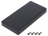 Carcasă universală SMART ABS neagră 64x128x16mm