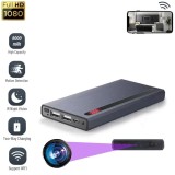 Baterie Externa /Power Bank, PB-H12 cu Camera Ascunsa WiFi, Incarcator Wireless