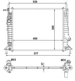 NRF 53028 EASY FIT Radiator, racire motor