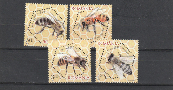 Romania 2010-Fauna,Insecte,Albine melifere,dantelate,MNH