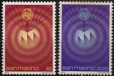 C2242 - San Marino 1978 - UIT 2v.neuzat,perfecta stare foto