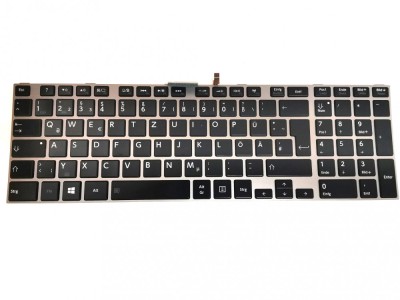 Tastatura Laptop, Toshiba, Sallite L850, L855, P850, P855, P870, P875, iluminata, layout DE (germana) foto