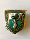 INSIGNA CONFERINTA NATIONALA DE FARMACIE 1958 MEDICINA