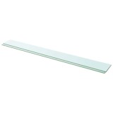 vidaXL Rafturi, 2 buc., 110 x 12 cm, panouri sticlă transparentă