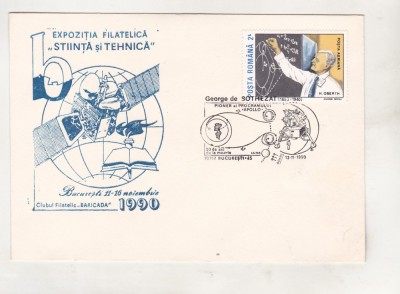 bnk fil Plic ocazional Expofil Stiinta si tehnica Bucuresti 1990 foto