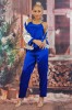 Q762RR-4 Set 3 piese lenjerie tip pijama casual din material satinat, L, M, XL